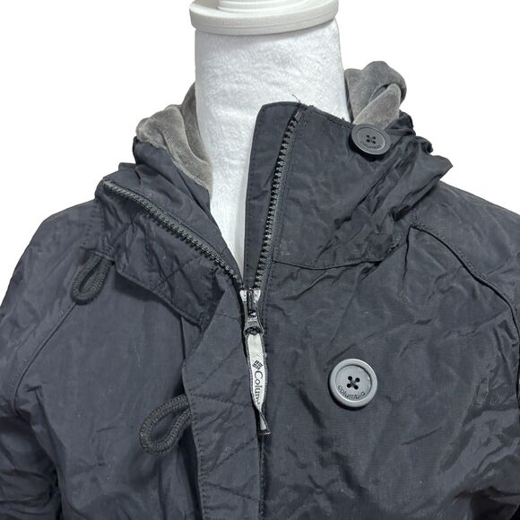 Columbia Waterproof Ski Snow Jacket Womens S Black Zipper Pockets Insulated - Picture 2 of 12